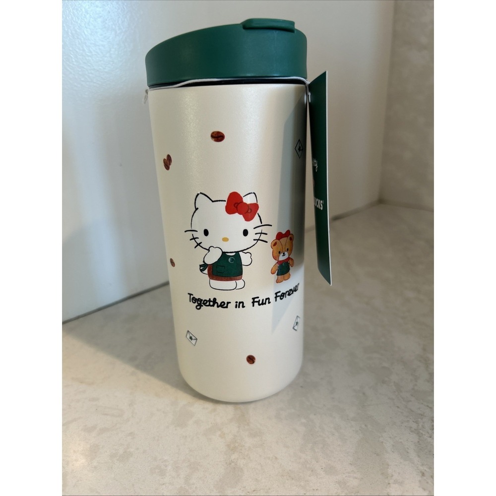 Starbucks Asia Hello Kitty 50th Anniversary 12 OZ Tumbler Cute Collectible Rare
